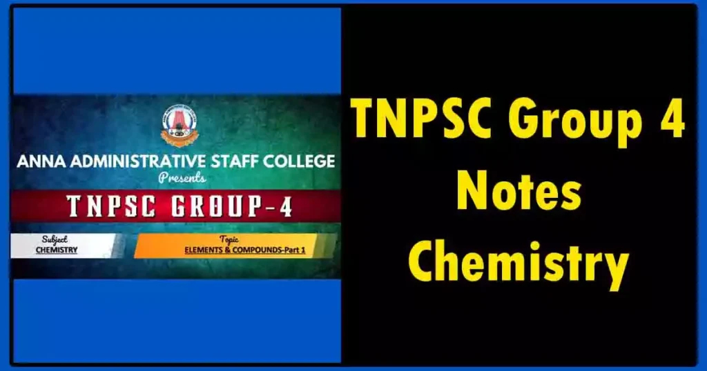 TNPSC Group 4 Notes | Chemistry | AIM TN 1 TNPSC Group 4 Notes | Chemistry | AIM TN