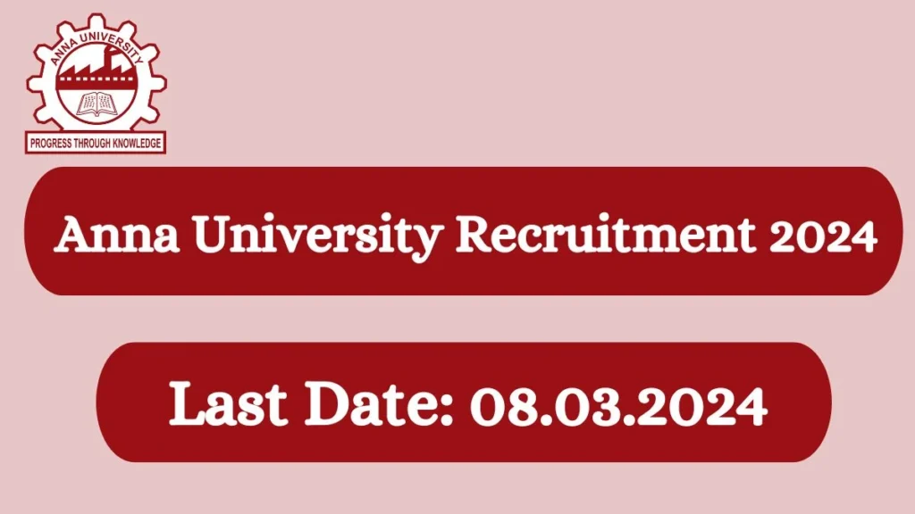 அண்ணா பல்கலைக்கழகம் Programme Officer, Information Officer, IT/GIS Officer, Data Entry Operator பணிகளுக்கு காலியிடங்கள்