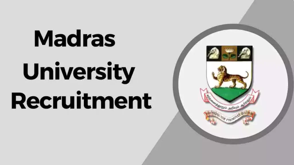 சென்னைப் பல்கலைக்கழகம் (Madras University) Project Associate பணிகளுக்கு காலியிடங்கள் 1 சென்னைப் பல்கலைக்கழகம் (Madras University) Project Associate பணிகளுக்கு காலியிடங்கள்