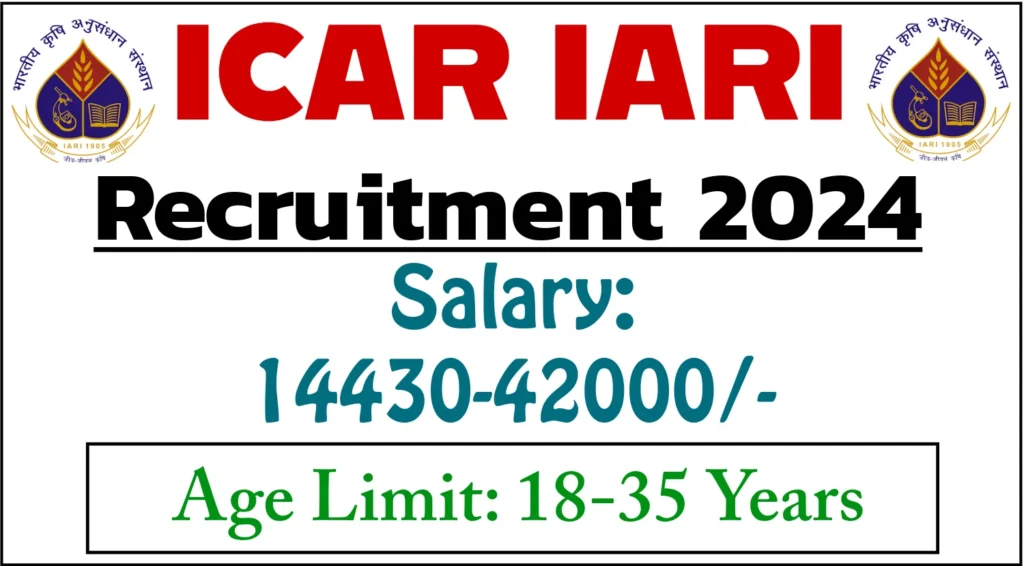 ICAR IARI வேலைவாய்ப்பு: Senior Research Fellow, Lab cum Field Attendant, Skilled Field Helper, Young Professional II, Project Associate காலி பணியிடங்கள் நிரப்பப்படவுள்ளன - 10ம் / 12ம் வகுப்பு, B.Sc, M.Sc தேர்ச்சி பெற்றவர்கள் விண்ணப்பிக்கலாம் | ரூ.42,000 வரை சம்பளம்