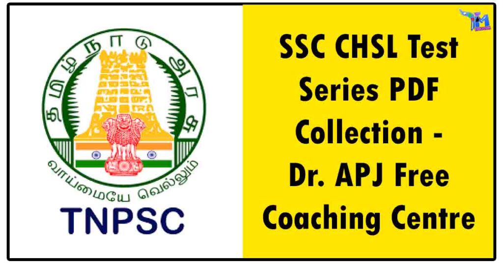 SSC CHSL Test Series PDF Collection - Dr. APJ Free Coaching Centre 1 SSC CHSL Test Series PDF Collection - Dr. APJ Free Coaching Centre