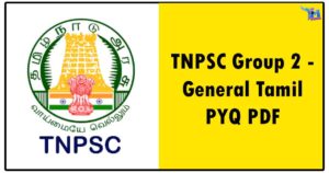TNPSC Group 2 - General Tamil PYQ PDF
