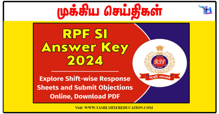 Railway RPF SI Answer Key Out 2024