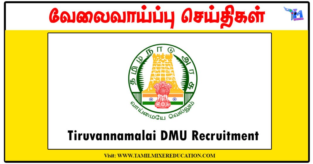 திருவண்ணாமலை மாவட்ட புள்ளியியல் அலுவலகம் Young Professional காலிப்பணியிடம்