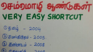செம்மொழிகள் & வருடங்கள்