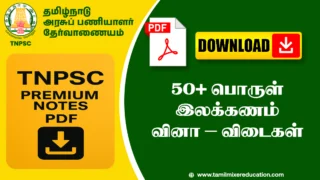 50+ பொருள் இலக்கணம் வினா – விடைகள் – TNPSC, அரசு தேர்வுகளுக்கு உதவும்!