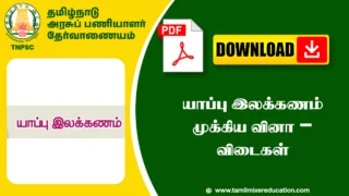யாப்பு இலக்கணம் முக்கிய வினா – விடைகள் – TNPSC, அரசு தேர்வுகளுக்கு உதவும்!