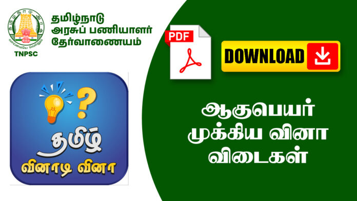 ஆகுபெயர் முக்கிய வினா விடைகள் – TNPSC, அரசு தேர்வுகளுக்கு உதவும்!