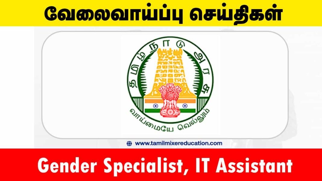 திருப்பூர் மாவட்ட மகளிர் அதிகாரமளிப்பு மையம் வேலைவாய்ப்பு 2025 – 4 Gender Specialist & IT Assistant பணியிடங்கள்! விண்ணப்பிக்க கடைசி நாள் நெருங்குகிறது 💼🖥️