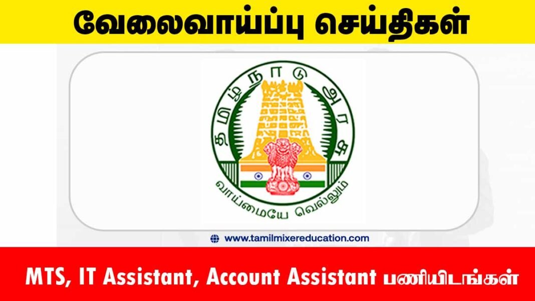 சென்னை மாவட்ட மகளிர் அதிகாரமளிப்பு மையம் வேலைவாய்ப்பு 2025 – MTS, IT Assistant, Account Assistant பணியிடங்கள்! உடனே விண்ணப்பிக்கவும்! 🖥️📋