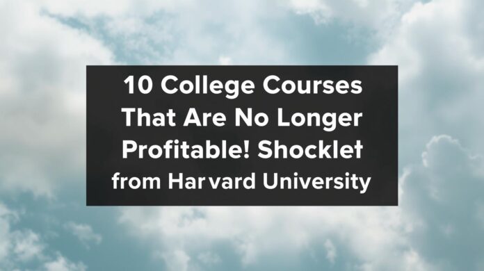 🎓 இனி பெரிதாக லாபமில்லாத 10 கல்லூரி படிப்புகள்! 😲 ஹார்வர்ட் பல்கலைக்கழகத்தின் அதிர்ச்சி அறிக்கை 🌍