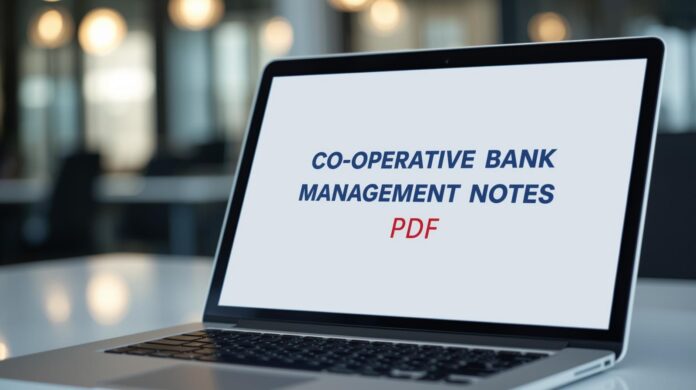Co-operative Bank Management Notes PDF (For Co-operative Bank Exams)