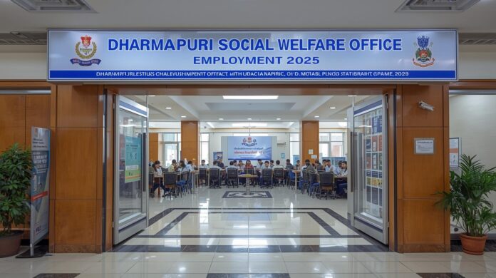 👩‍🍳 தர்மபுரி சமூக நல அலுவலகம் வேலைவாய்ப்பு 2025 – Multipurpose Worker பணியிடத்துக்கு விண்ணப்பங்கள் வரவேற்பு | மாதம் ₹15,000 வரை சம்பளம்!