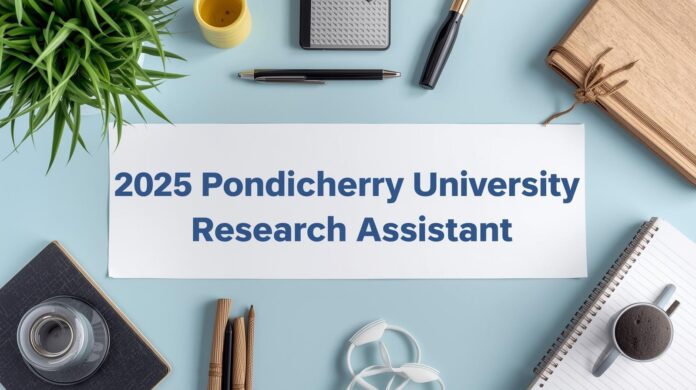 🎓 பாண்டிச்சேரி பல்கலைக்கழகம் வேலைவாய்ப்பு 2025 – Research Assistant பதவிக்கான அறிவிப்பு!