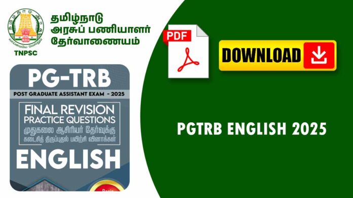 📚 PGTRB English 2025 – இலக்கியம் & மொழியியல் முக்கிய குறிப்புகள் 📝 (Complete Study Notes)