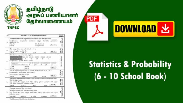 📊 Statistics & Probability – முக்கிய குறிப்புகள் & சூத்திரங்கள் (Class 6–10) 🎯✨