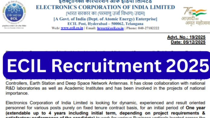 🚀 ECIL Recruitment 2025 (Walk-in Interview) – 23 Project Engineer, Technical Officer, Assistant Project Engineer Jobs! Chennai, Delhi, Mumbai சேர வாய்ப்பு 🔥