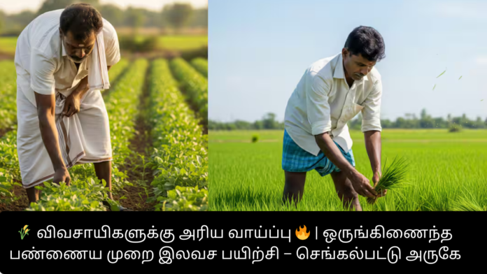 🌾 விவசாயிகளுக்கு அரிய வாய்ப்பு 🔥 | ஒருங்கிணைந்த பண்ணைய முறை இலவச பயிற்சி – செங்கல்பட்டு அருகே