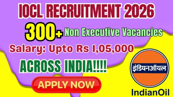 ⛽🔥 IOCL Non-Executive Recruitment 2025 | 394 Junior Engineering Assistant & Analyst Posts – Online Apply