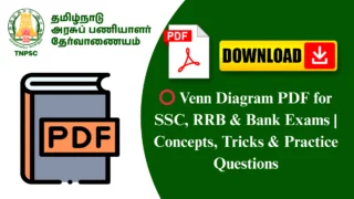 ⭕ Venn Diagram PDF for SSC, RRB & Bank Exams | Concepts, Tricks & Practice Questions