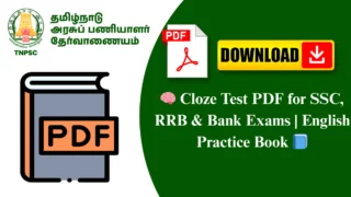 🧠 Cloze Test PDF for SSC, RRB & Bank Exams | English Practice Book 📘