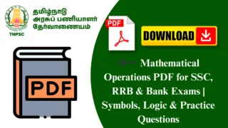 ➕➖ Mathematical Operations PDF for SSC, RRB & Bank Exams | Symbols, Logic & Practice Questions
