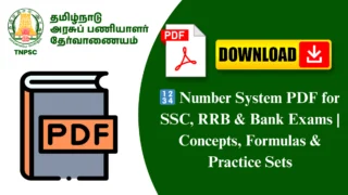 🔢 Number System PDF for SSC, RRB & Bank Exams | Concepts, Formulas & Practice Sets