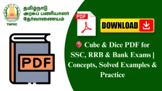 🎲 Cube & Dice PDF for SSC, RRB & Bank Exams | Concepts, Solved Examples & Practice