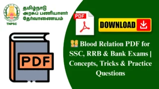 👨👩👧👦 Blood Relation PDF for SSC, RRB & Bank Exams | Concepts, Tricks & Practice Questions