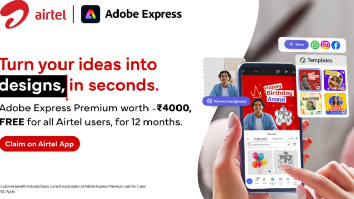 🔥 Airtel Users-க்கு Good News! | ₹4,000 மதிப்புள்ள Adobe Express Premium 1 வருடம் இலவசம்