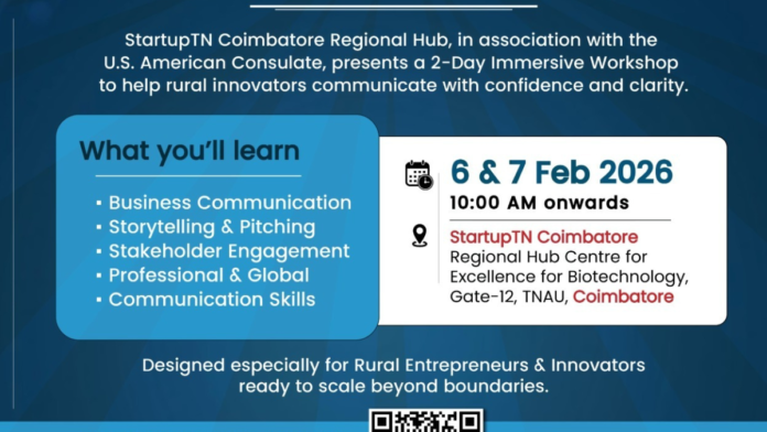 🚀 கிராம தொழில் முனைவோர்களுக்கான Business Communication Workshop | StartupTN Coimbatore
