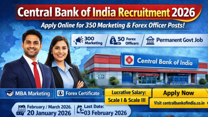 🔥 Central Bank of India Recruitment 2026 | ₹1 லட்சம் சம்பளம்! Marketing Officer & Forex Officer வேலைவாய்ப்பு 🏦💼