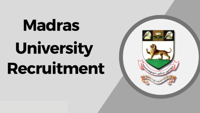 🎓 Madras University Recruitment 2026 | Senior Research Assistant வேலை – ₹30,600 சம்பளம் 🔬📄