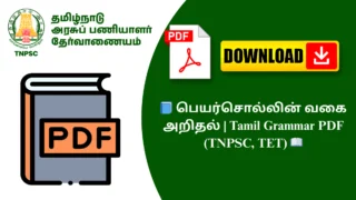 📘 பெயர்சொல்லின் வகை அறிதல் | Tamil Grammar PDF (TNPSC, TET) 📖