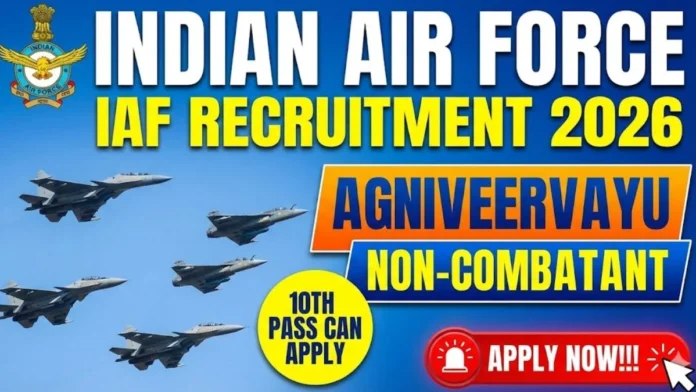 ✈️ IAF Agniveervayu Non-Combatant Recruitment 2026 | 10th Pass | Offline Apply | அக்னிபத் திட்டம் 🔥