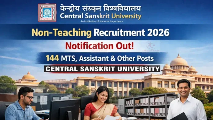 📚 Central Sanskrit University Recruitment 2026: 144 Govt Jobs! 10th முதல் Degree வரை Apply 🔥