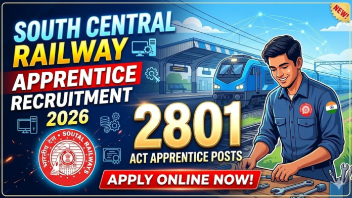 🚆 SCR Railway Apprentice Recruitment 2026: தேர்வு இல்லாமல் வேலை! 2801 Vacancy – Apply Online 🔥