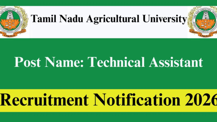 🌾 TNAU Recruitment 2026 – Walk-in Interview மூலம் JRF & Technical Assistant வேலை! ₹25,000 சம்பளம்