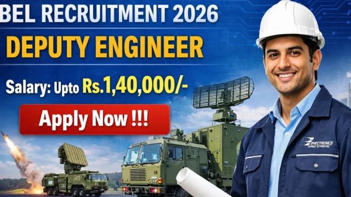 🚀 BEL Recruitment 2026 – ₹1.40 லட்சம் சம்பளத்தில் Deputy Engineer வேலை | 35 Vacancies Apply Online!