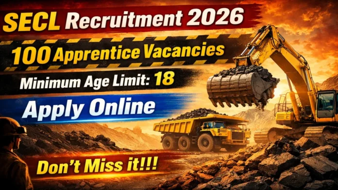 🏭 SECL Apprentice Recruitment 2026 🔥 100 Vacancies | 10th Passக்கு வேலை வாய்ப்பு!