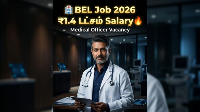 🏥 BEL Recruitment 2026 – Medical Officer வேலைவாய்ப்பு | ₹1,40,000 வரை சம்பளம்! 🔥