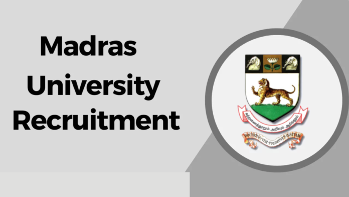 🔥 Madras University Recruitment 2026 – Project Associate வேலை! ₹37,000 Salary | Apply via Email 📩