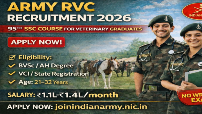 Indian Army RVC Recruitment 2026 🐾 | Veterinary Degree இருந்தா Army Officer ஆகலாம்!