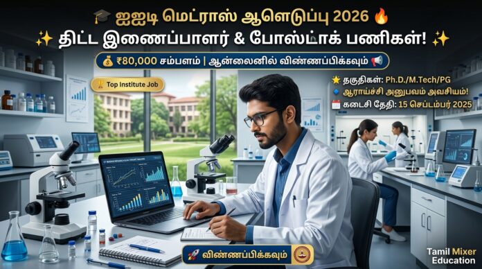 🎓 IIT Madras Recruitment 2026 🔥 Project Associate & Postdoc Jobs | ₹80,000 Salary | Apply Online! 📢