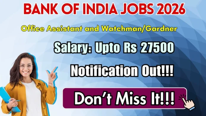 🔥 Bank of India Recruitment 2026 – 7th Pass முதல் Degree வரை வேலை! Apply Before April 19 🏦