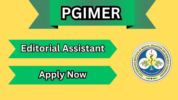 🏥 PGIMER Recruitment 2026 ✍️ | Editorial Assistant வேலை – M.Sc முடித்தவர்களுக்கு வாய்ப்பு!