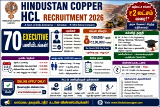 🔥 Hindustan Copper HCL Recruitment 2026: ₹2 லட்சம் வரை சம்பளம்! 70 Executive பணியிடங்களுக்கு Online Apply