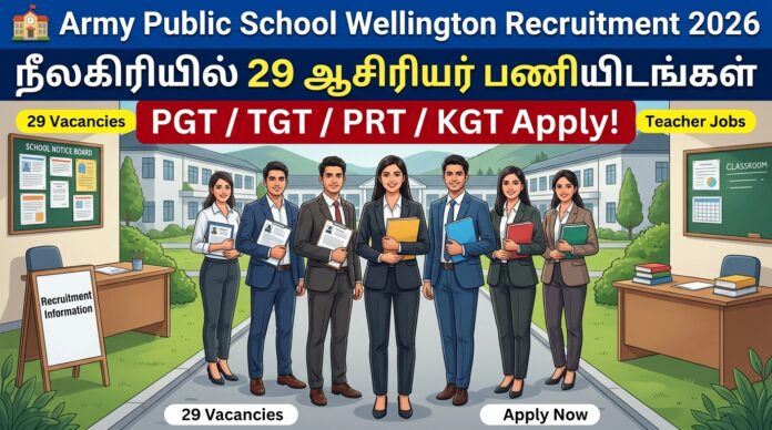 Army Public School Wellington Recruitment 2026