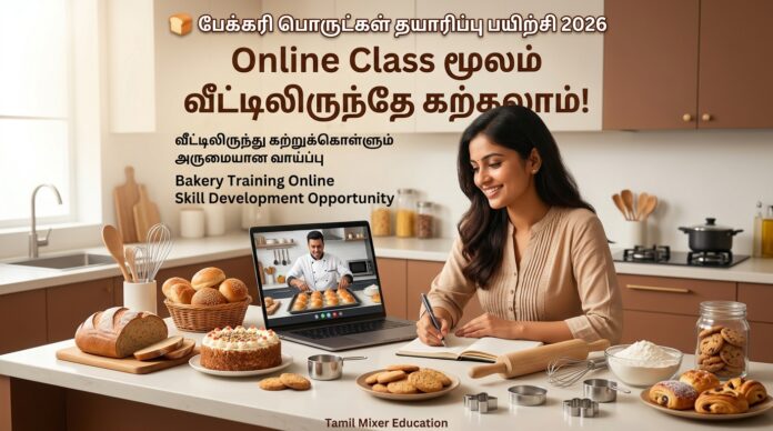 🍞 பேக்கரி பொருட்கள் தயாரிப்பு பயிற்சி 2026: Online Class மூலம் வீட்டிலிருந்தே கற்கலாம்!