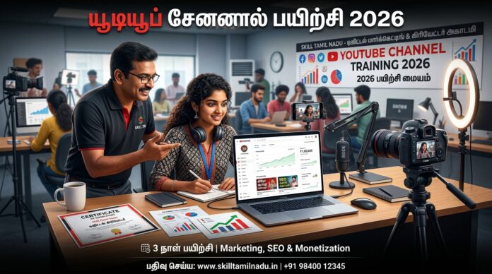 🎥 YouTube Channel Training 2026! EDII-TN வழங்கும் 3 நாள் பயிற்சி – Marketing, SEO & Monetization கற்றுக்கொள்ள வாய்ப்பு